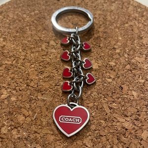 Coach Heart Charm/Keychain/Fob